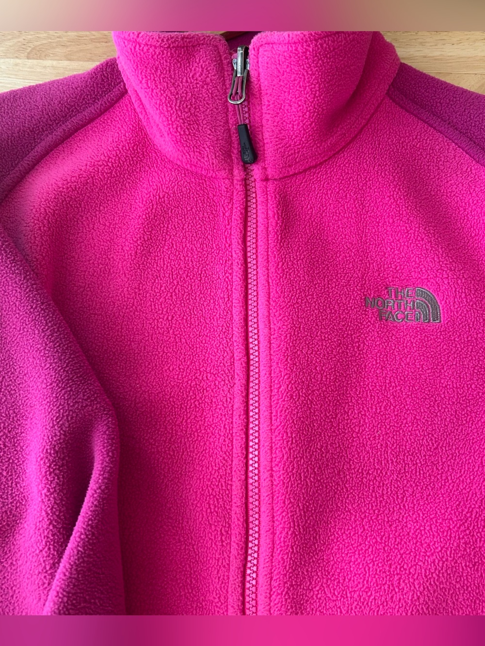 The North Face Pink & Purple Women’s Tailored Fleece Jacket, size M
